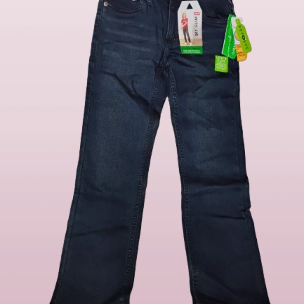 NWT Levis 511 Slim Stretch Denim Jeans Boys Size 8 Reg. 24" W x 25" L